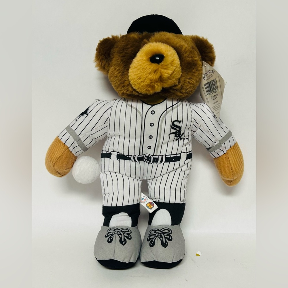 Vintage 1999 MLB Chicago White Sox Teddy Mascot Plush Bear w/ tags - 12”